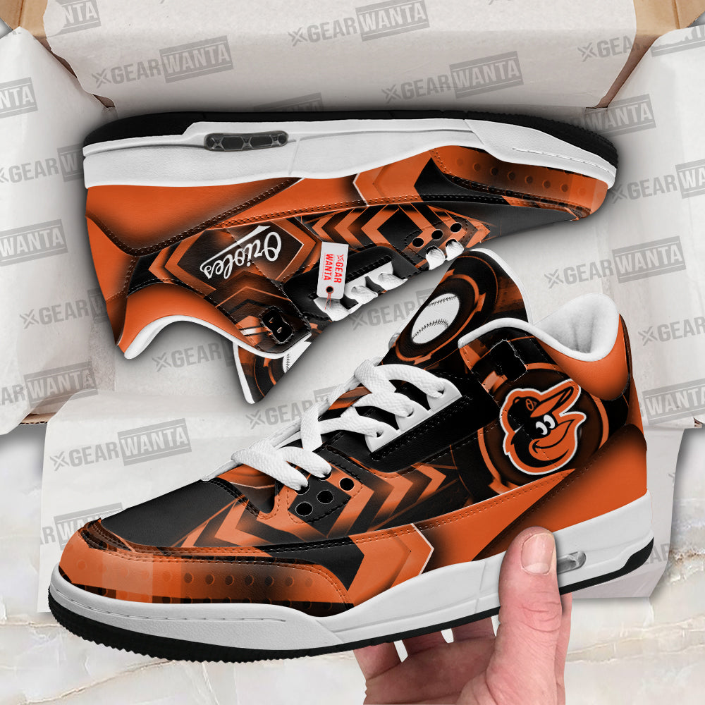 Baltimore Orioles J3 Sneakers Custom Shoes-Gear Wanta