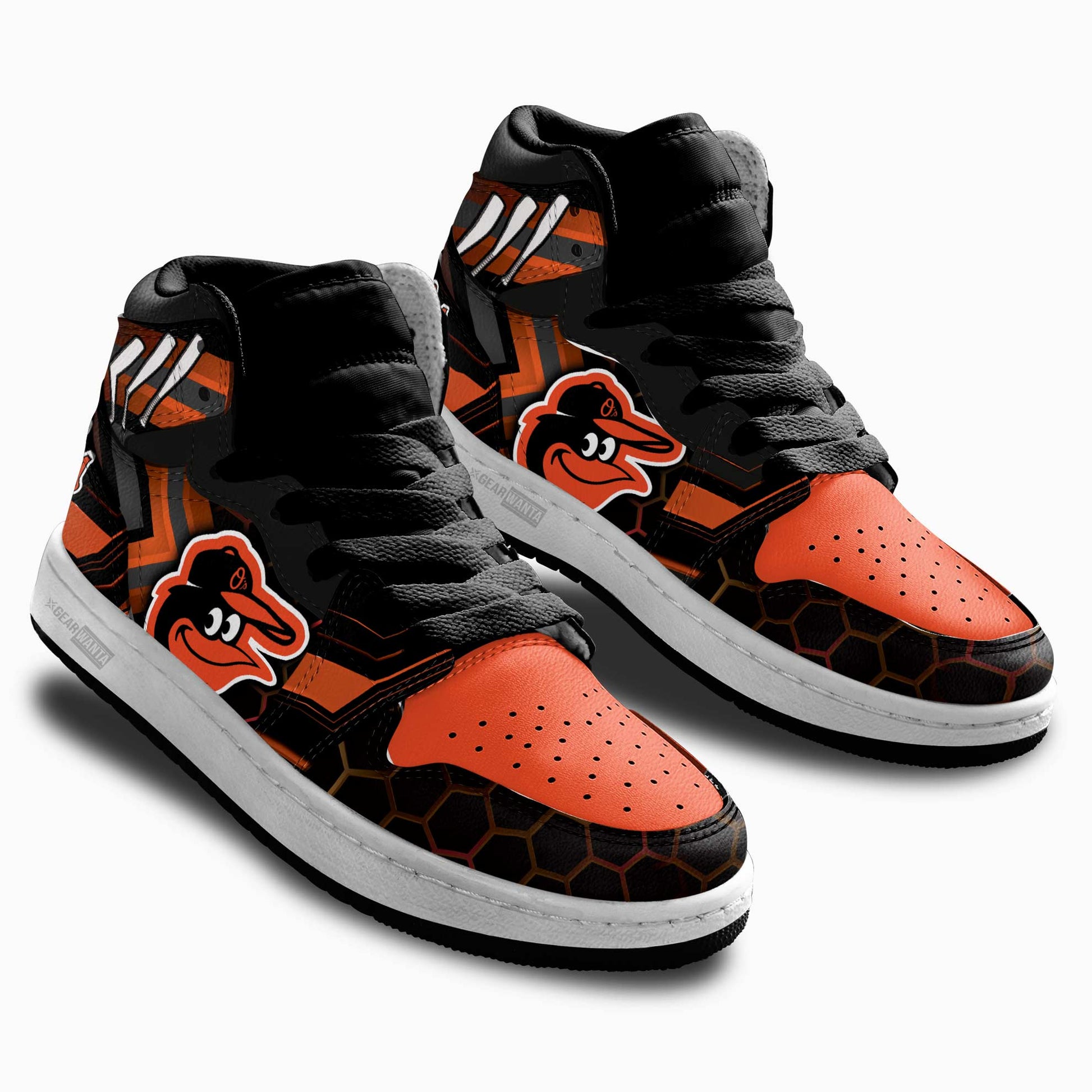 Baltimore Orioles Kid Sneakers Custom-Gear Wanta