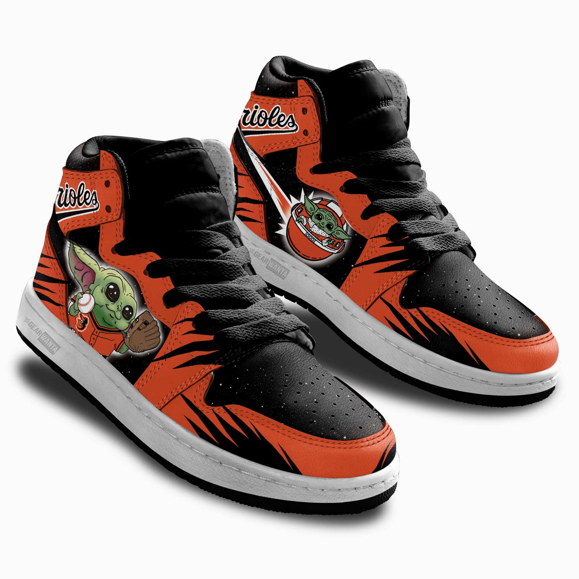 Baltimore Orioles Kid Sneakers Custom For Kids-Gear Wanta