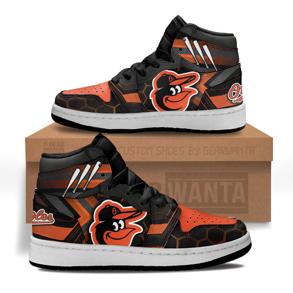Baltimore Orioles Kid Sneakers Custom-Gear Wanta