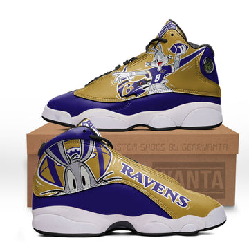 Baltimore Ravens J13 Sneakers Custom Shoes-Gear Wanta