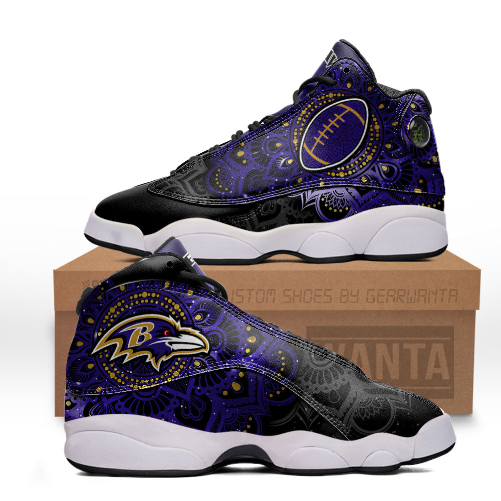 Baltimore Ravens J13 Sneakers Custom Shoes-Gear Wanta