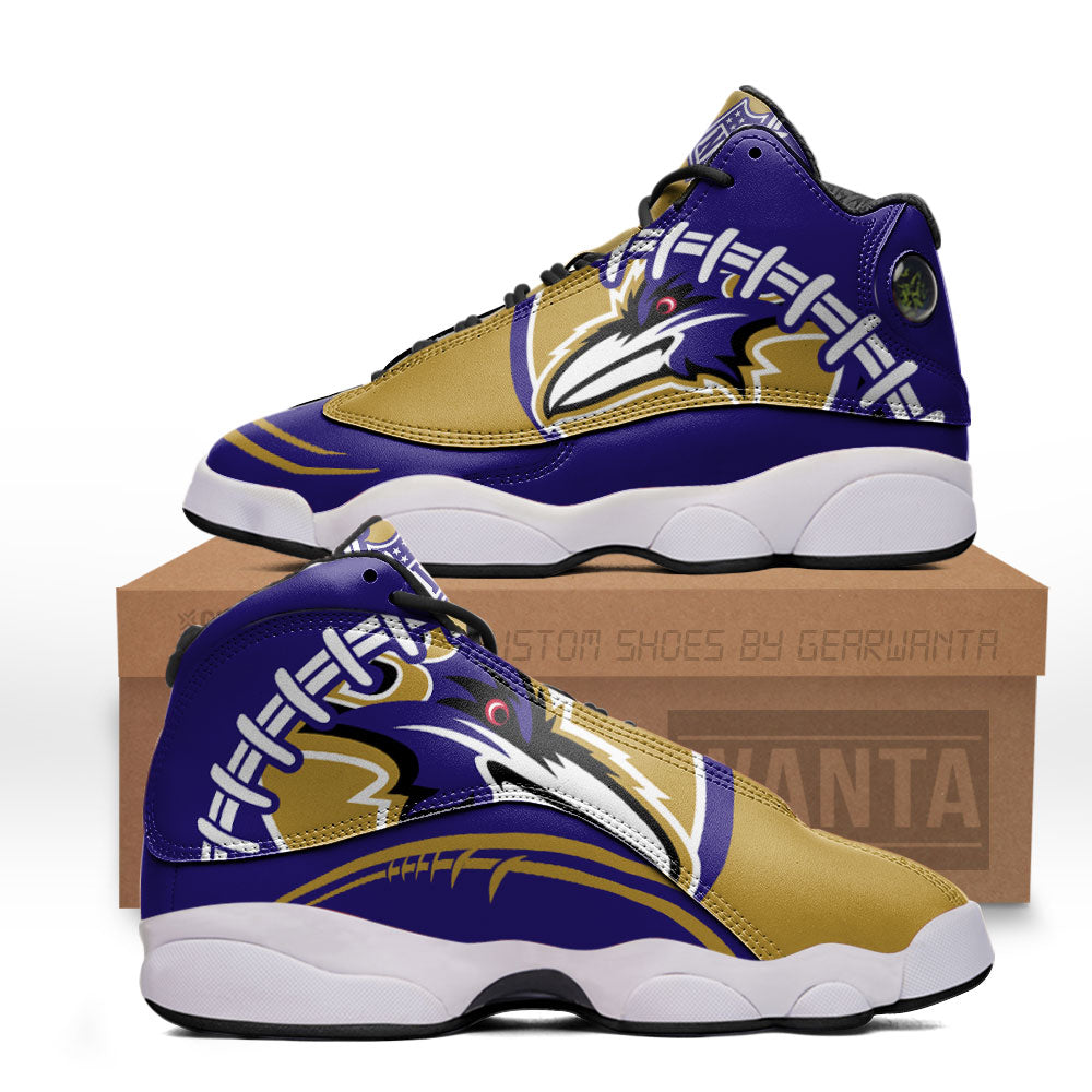 Baltimore Ravens J13 Sneakers Custom Shoes-Gear Wanta