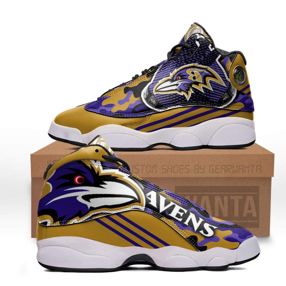 Baltimore Ravens J13 Sneakers Custom Shoes-Gear Wanta