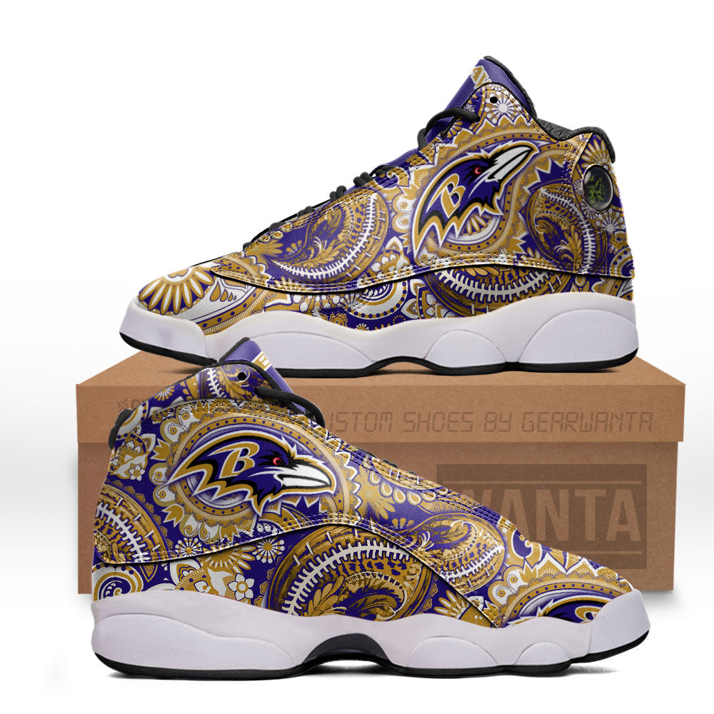 Baltimore Ravens J13 Sneakers Custom Shoes-Gear Wanta