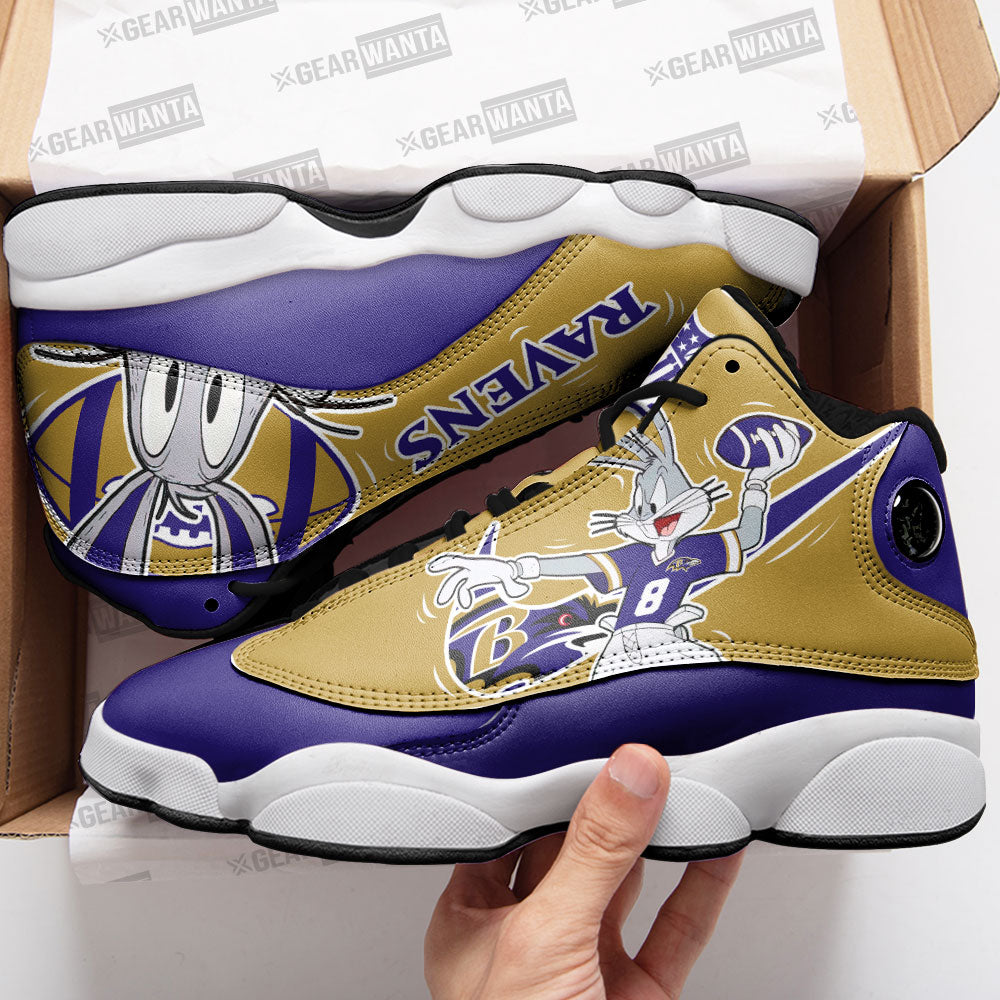 Baltimore Ravens J13 Sneakers Custom Shoes-Gear Wanta