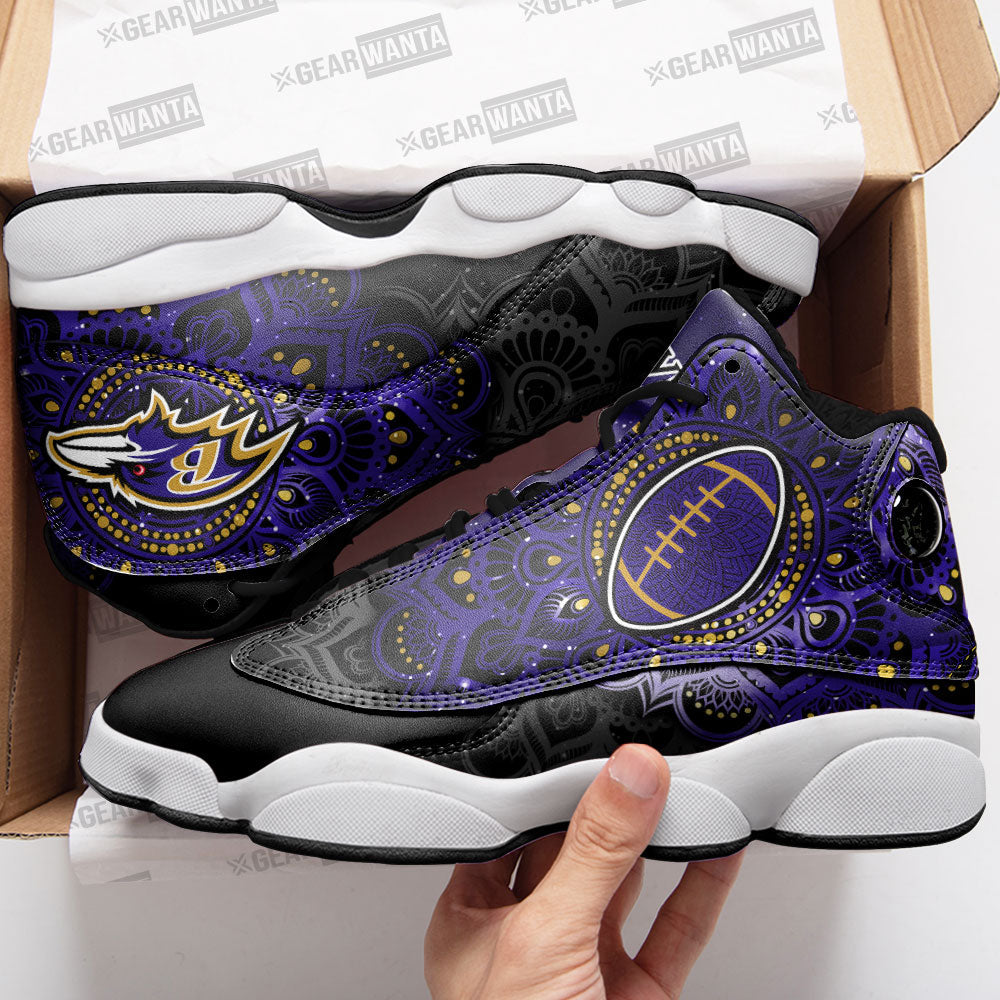 Baltimore Ravens J13 Sneakers Custom Shoes-Gear Wanta