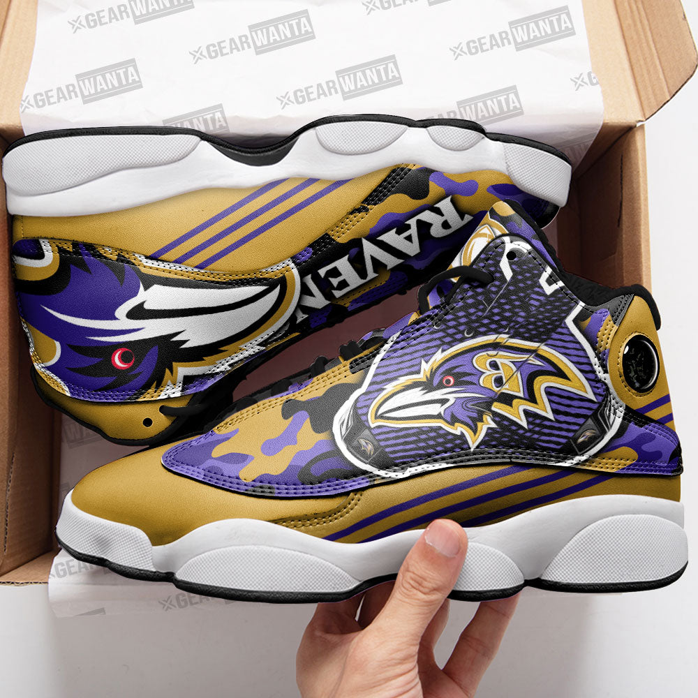 Baltimore Ravens J13 Sneakers Custom Shoes-Gear Wanta