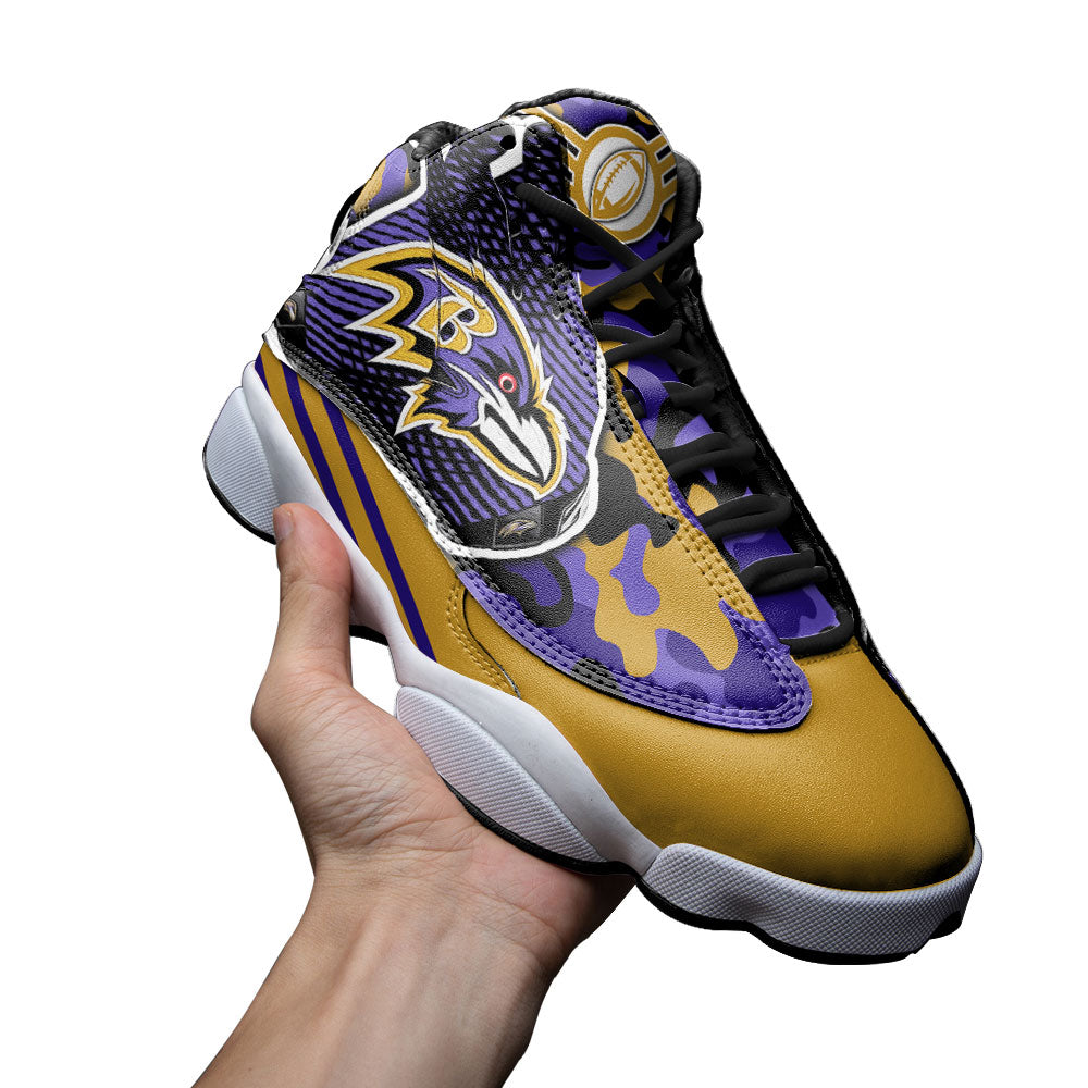 Baltimore Ravens J13 Sneakers Custom Shoes-Gear Wanta