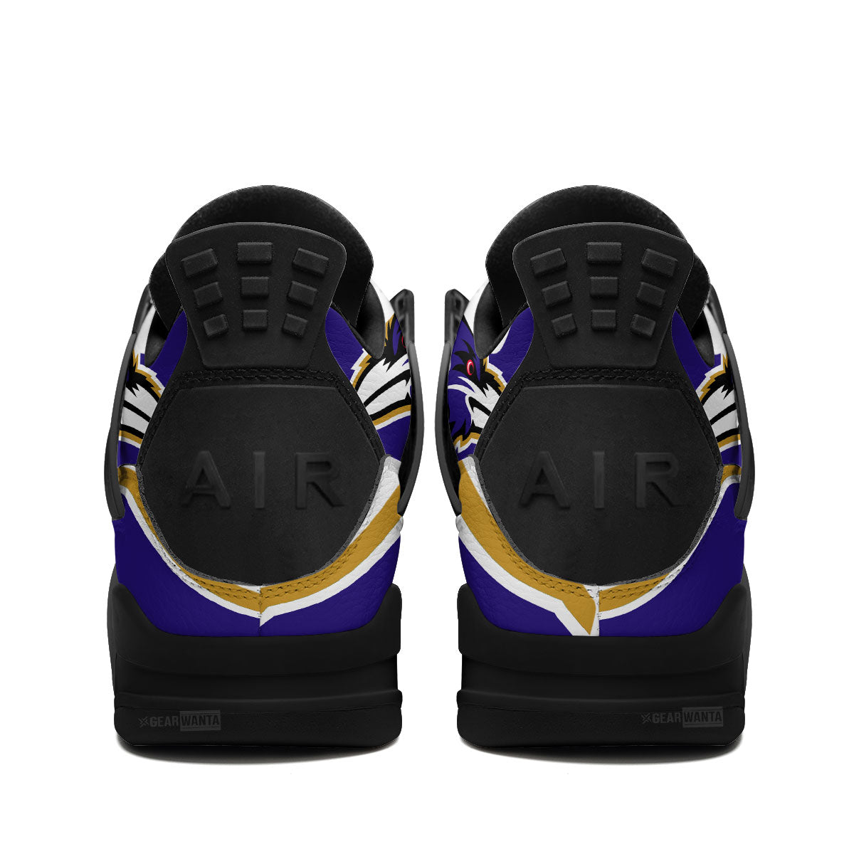 Baltimore Ravens Aj4 Sneakers Custom Shoes-Gear Wanta