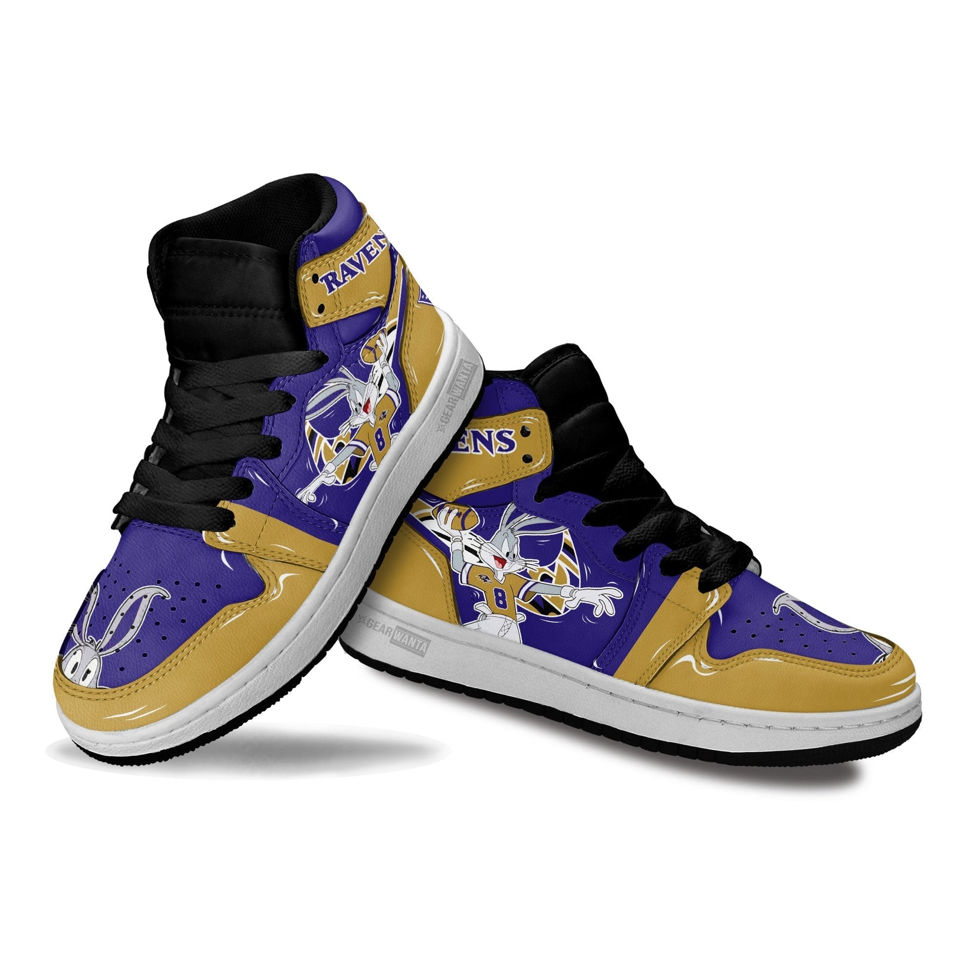 Baltimore Ravens Kid Sneakers Custom-Gear Wanta