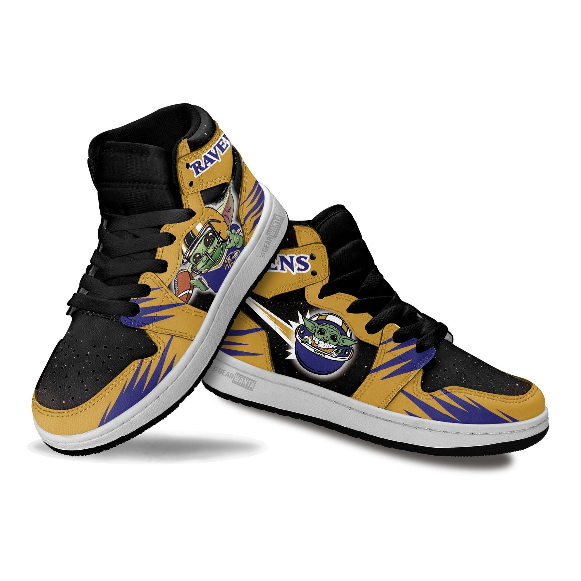 Baltimore Ravens Kid Sneakers Custom For Kids-Gear Wanta