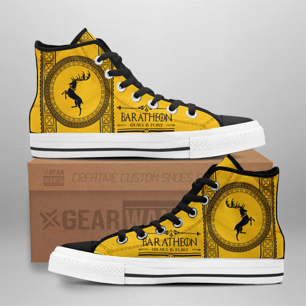 Baratheon Game Of Thrones High Top Shoes Custom For Fans-Gear Wanta