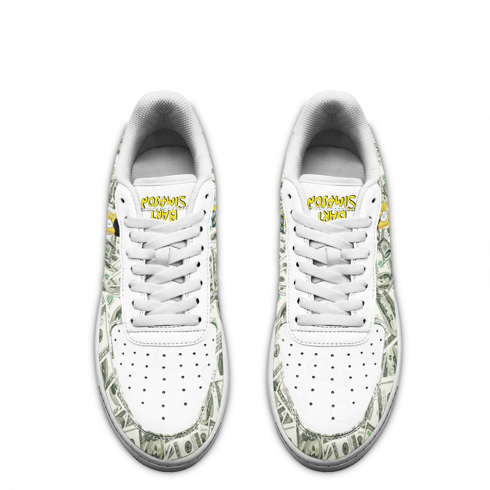Bart Simpson Air Sneakers Custom Simpson Cartoon Shoes-Gear Wanta