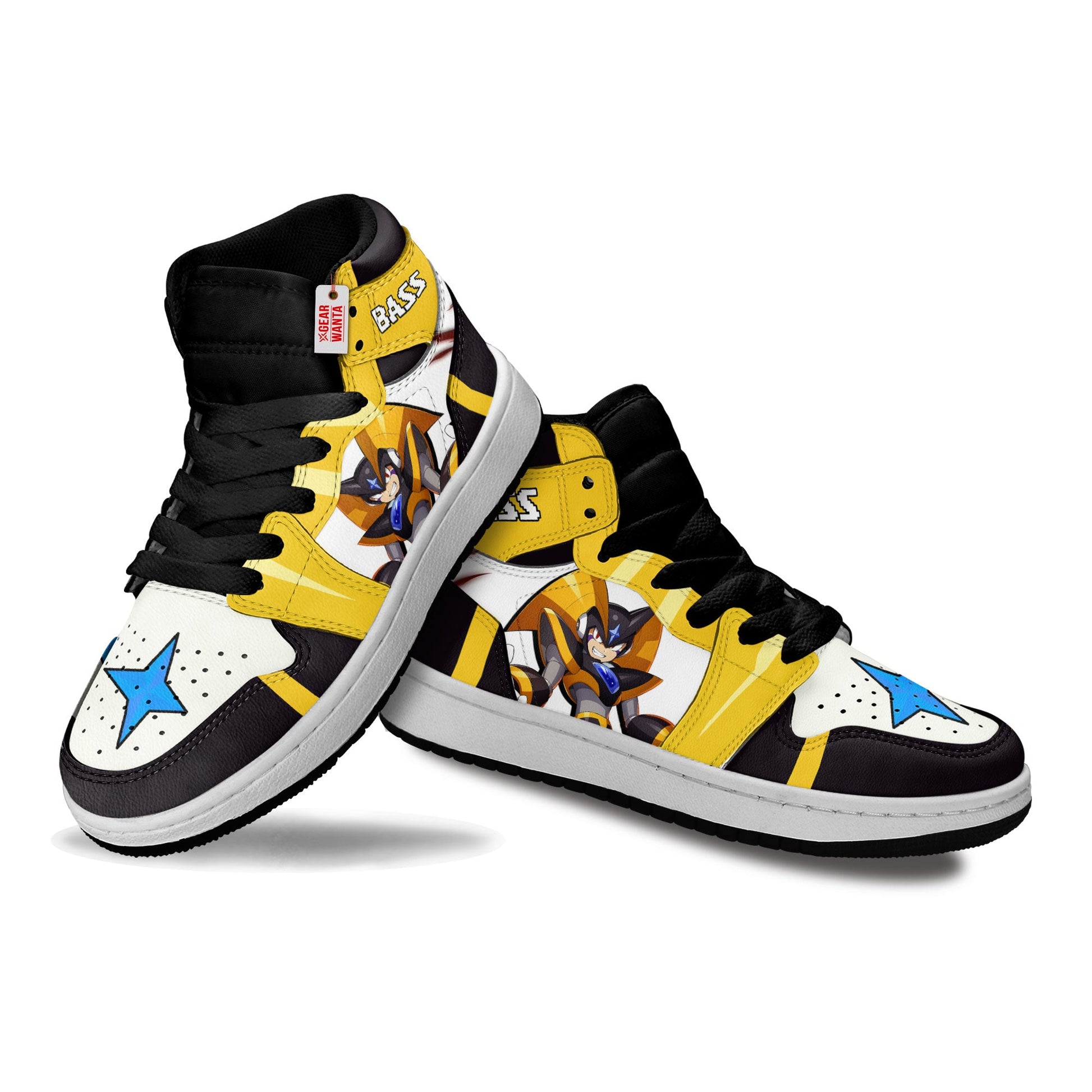 Bass Mega Man Kid Sneakers Custom For Kids-Gear Wanta