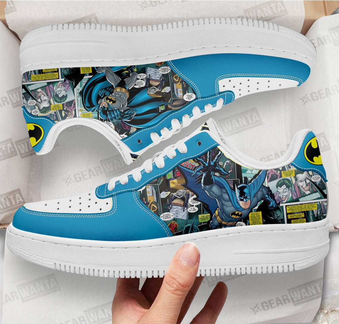 Batman Air Sneakers Custom Superhero Comic Shoes-Gear Wanta