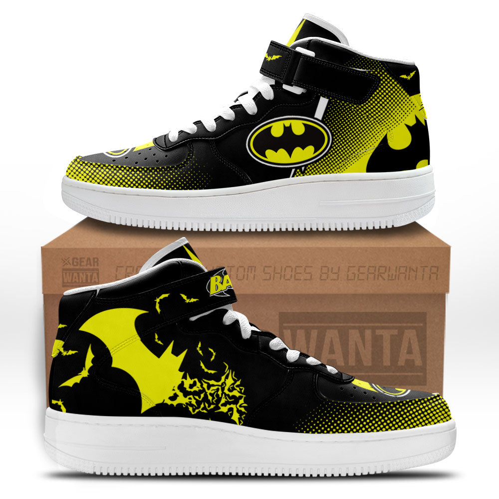 Batman Air Mid Shoes Custom Sneakers Fans-Gear Wanta