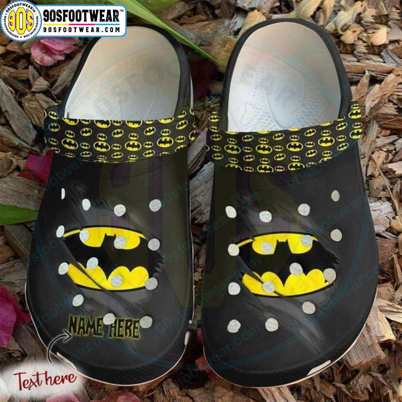 Custom Batman Batman Monster Scratched Batman-Themed DC Superhero Clog Shoes-gearwanta.com