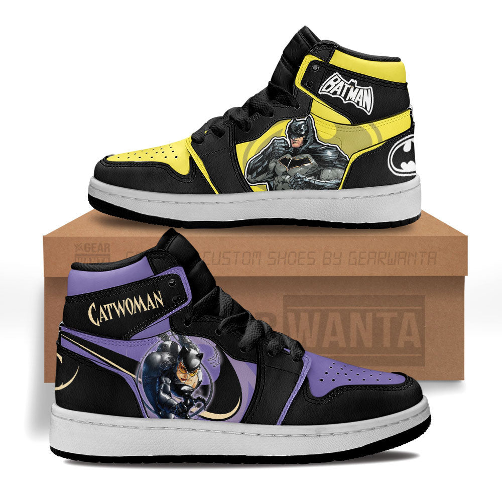 Batman vs Catwoman Kid Sneakers Custom-Gear Wanta