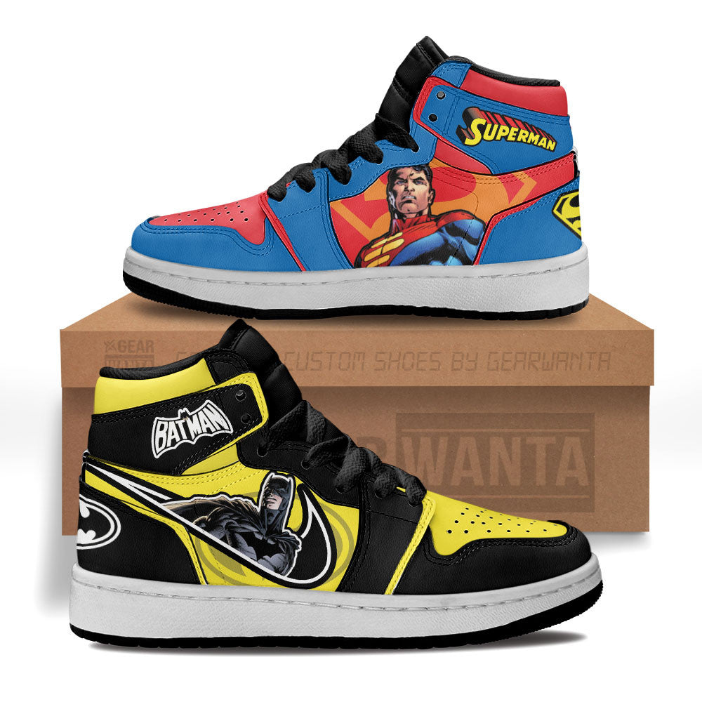 Batman vs Superman Kid Sneakers Custom-Gear Wanta