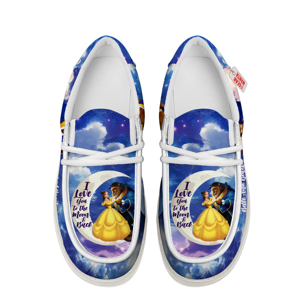 Belle And Beast Canvas Loafer Shoes Vanlentine's Gifts Idea-gearwanta.com