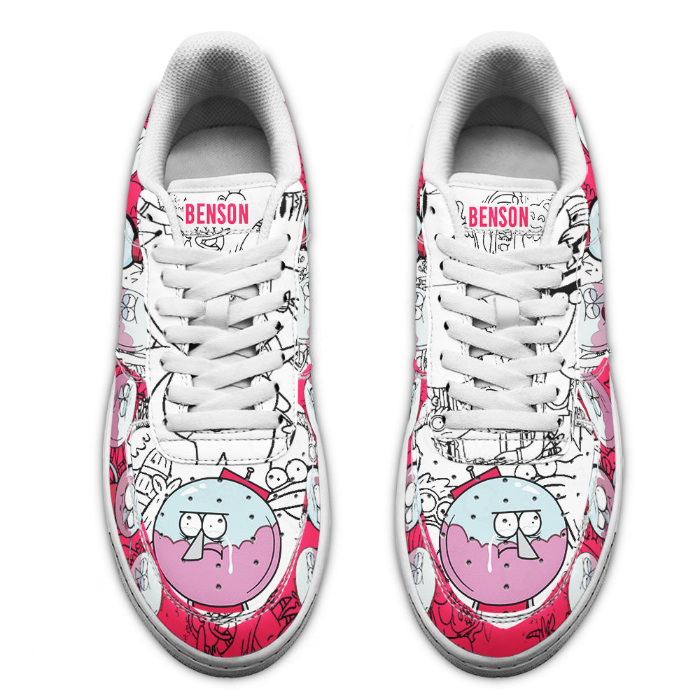 Benson Dunwoody Regular Show Air Sneakers Custom Cartoon Shoes-Gear Wanta