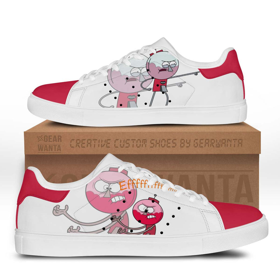 Benson Stan Shoes Custom Regular Show Cartoon Shoes-Gear Wanta