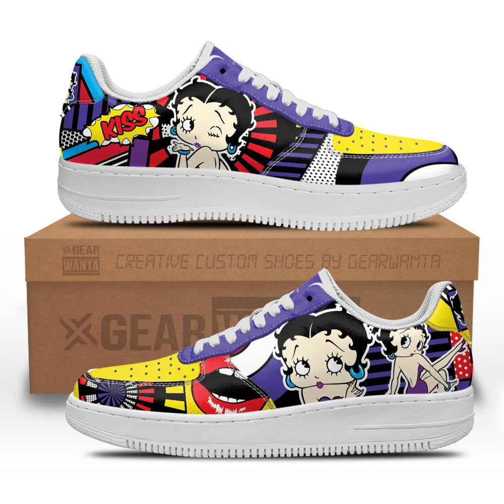 Betty Boop Air Sneakers Custom Shoes-Gear Wanta