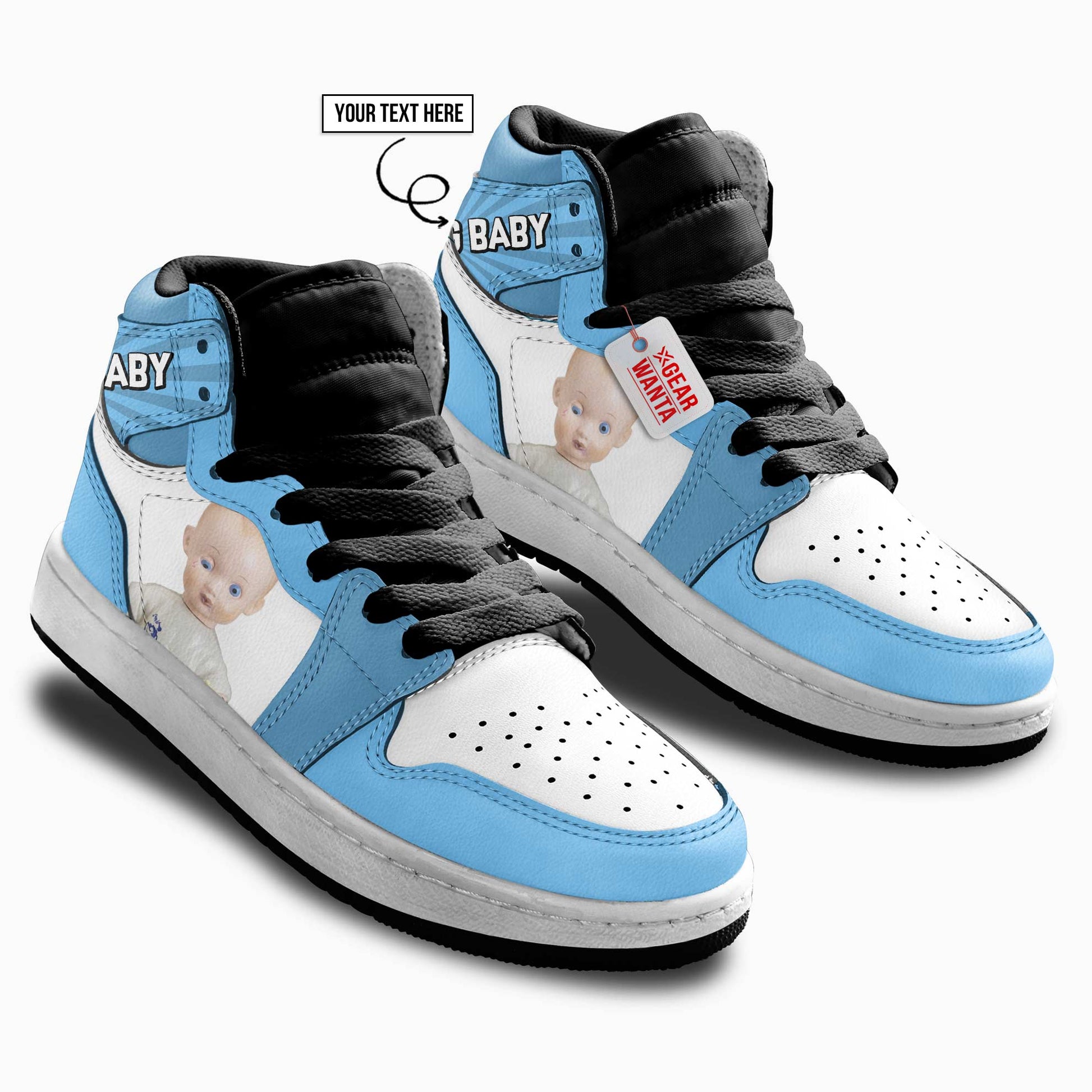 Big Baby Kid J1s Sneakers Personalized Cartoon Collection - Gearwanta.com