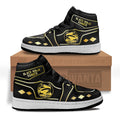 Black Ninja Ranger Mighty Morphin Kid Sneakers Custom For Kids-Gear Wanta
