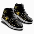 Black Ninja Ranger Mighty Morphin Kid Sneakers Custom For Kids-Gear Wanta