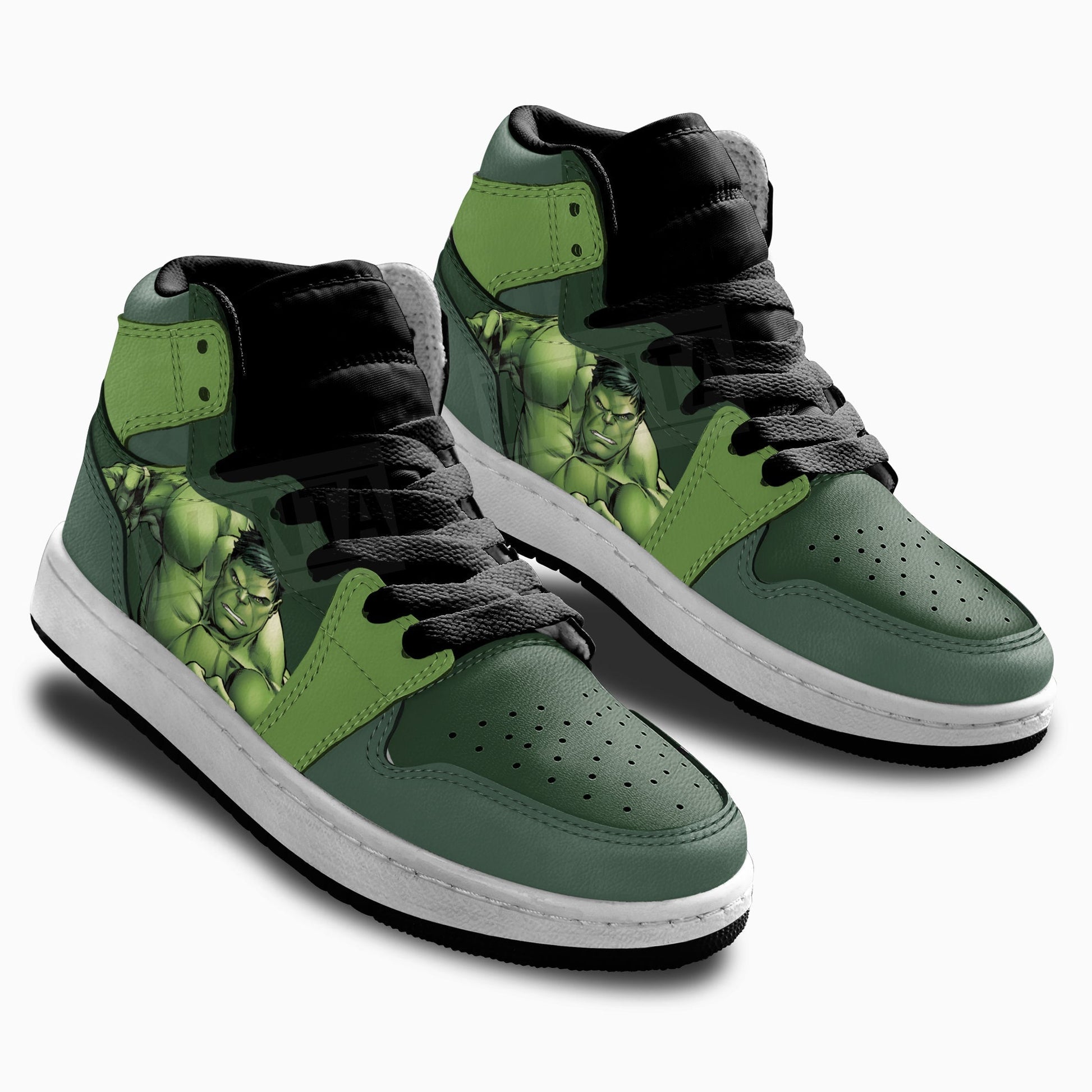 Black Panther Hulk Superhero Kid Sneakers Custom-Gear Wanta