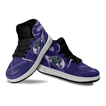 Black Panther Kids J1 Sneakers Custom Shoes For Kids-Gear Wanta