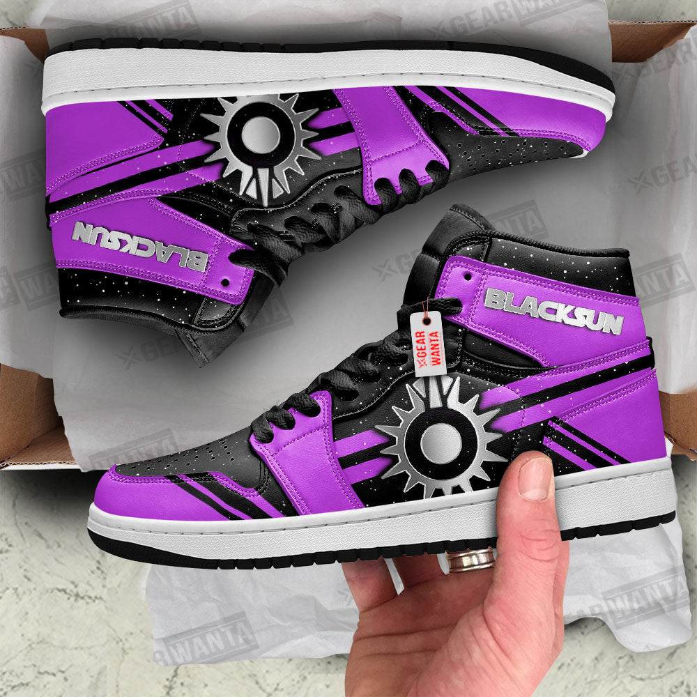 Black Sun Star Wars Symbols J1 Shoes Custom For Fans TT20-Gear Wanta