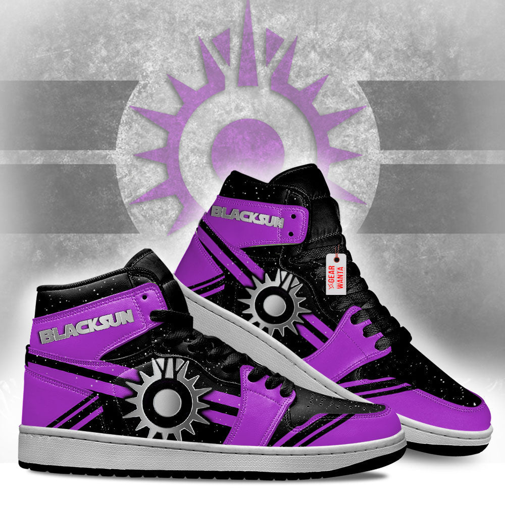 Black Sun Star Wars Symbols J1 Shoes Custom For Fans TT20-Gear Wanta