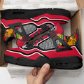 Blackhawks Aj4 Sneakers Custom Shoes-Gear Wanta