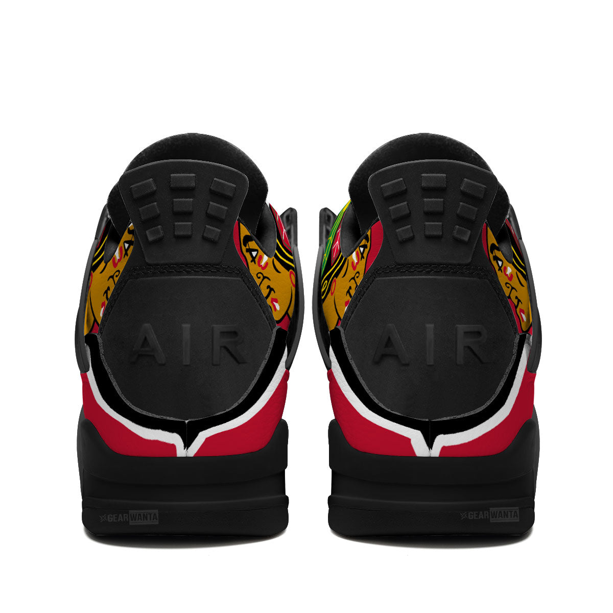 Blackhawks Aj4 Sneakers Custom Shoes-Gear Wanta