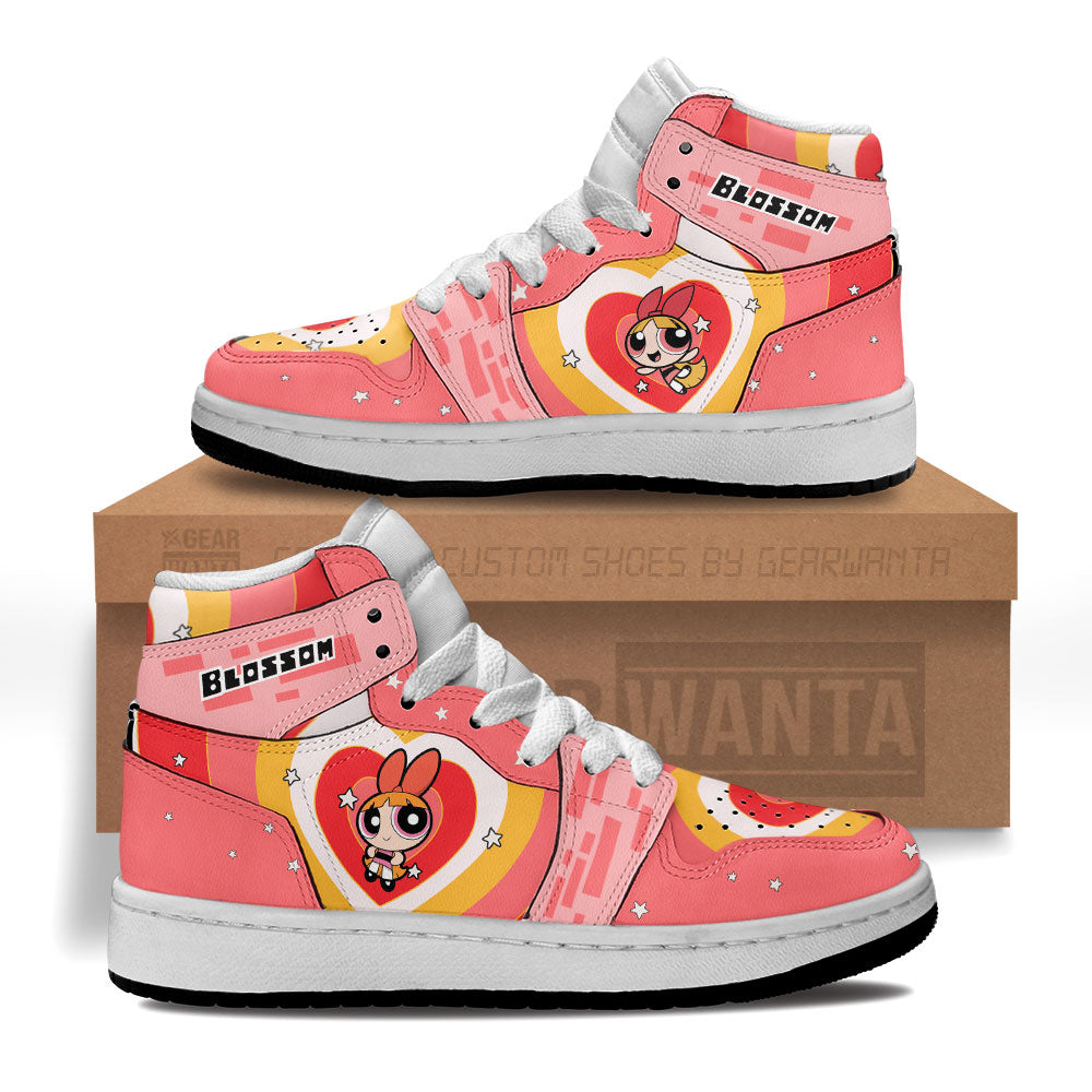 Blossom The Powerpuff Girls Kid Sneakers Custom For Kids-Gear Wanta