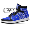 Blue Bandana JD1 High Top Shoes 