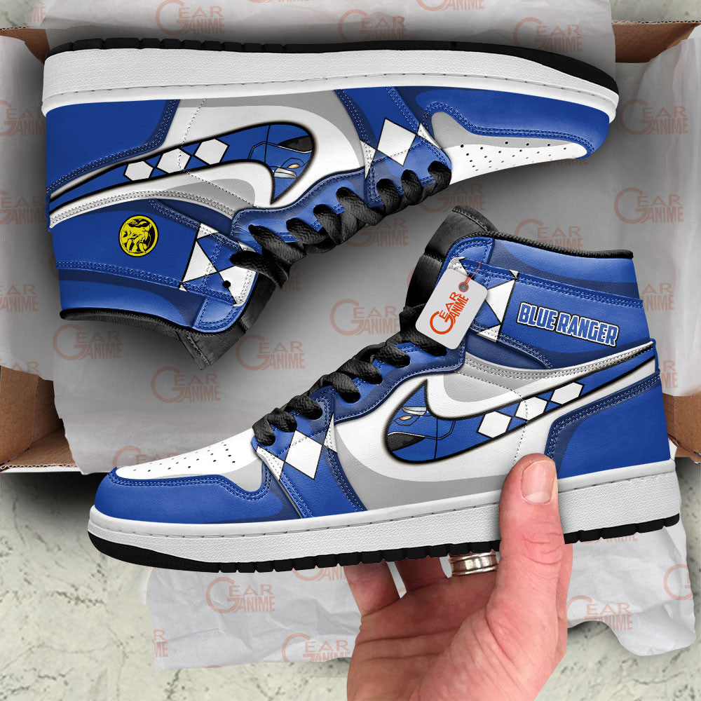 Blue Ranger J1-Sneakers Custom Movies Shoes Gearwanta.com