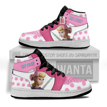Bo Peep Kid J1s Sneakers Personalized Cartoon Collection - Gearwanta.com