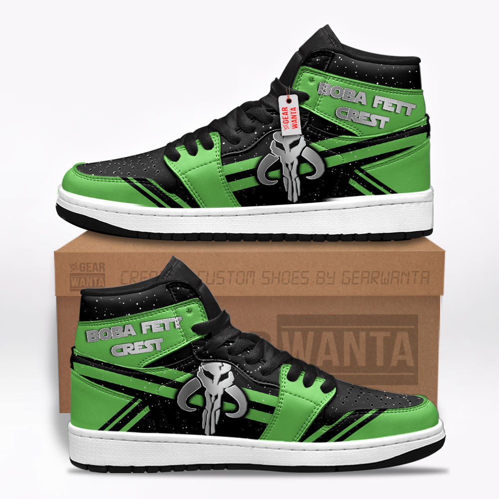 Boba Fett Crest Star Wars Symbols J1 Shoes Custom For Fans TT20-Gear Wanta