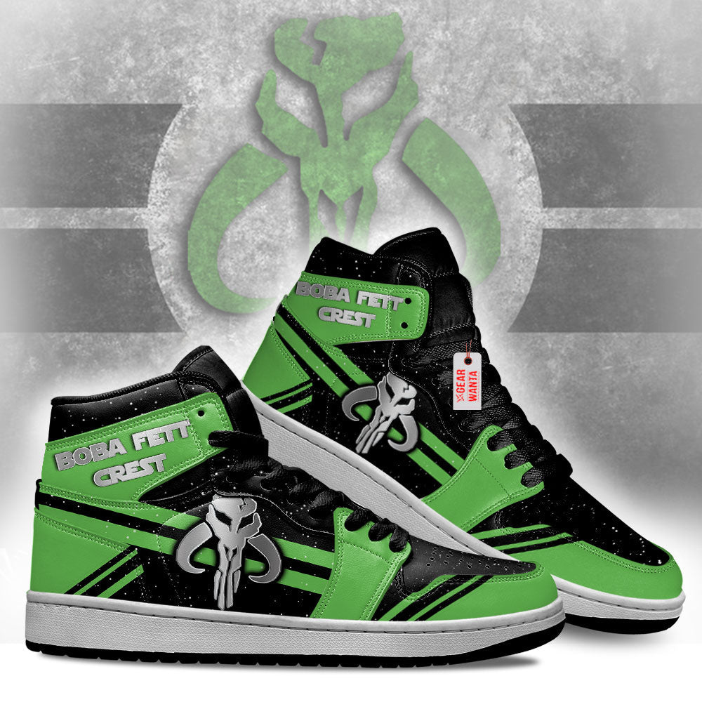 Boba Fett Crest Star Wars Symbols J1 Shoes Custom For Fans TT20-Gear Wanta