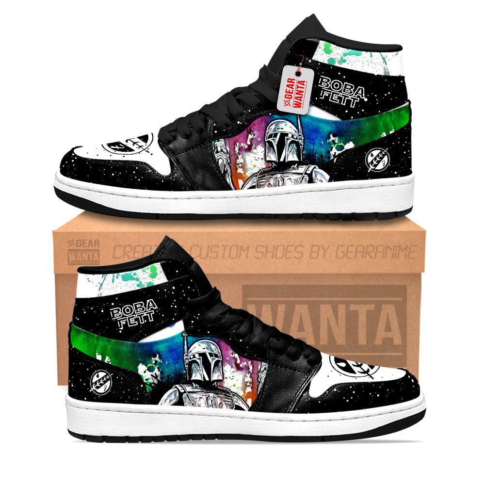 Boba Fett Star Wars J1 Shoes Custom Sneakers PT21-Gear Wanta