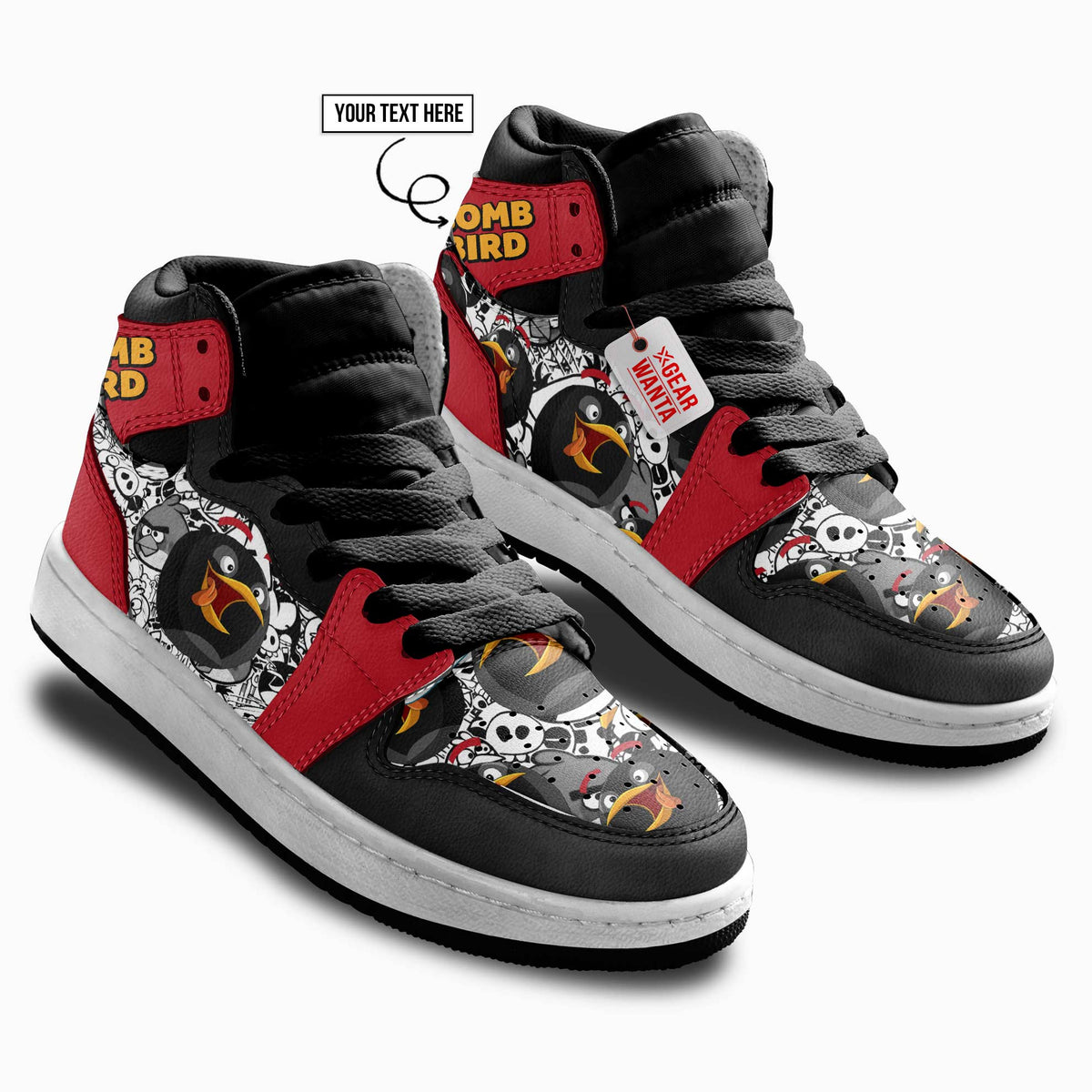 Bomb Bird Kid J1s Sneakers Cartoon Collection - Gearwanta.com