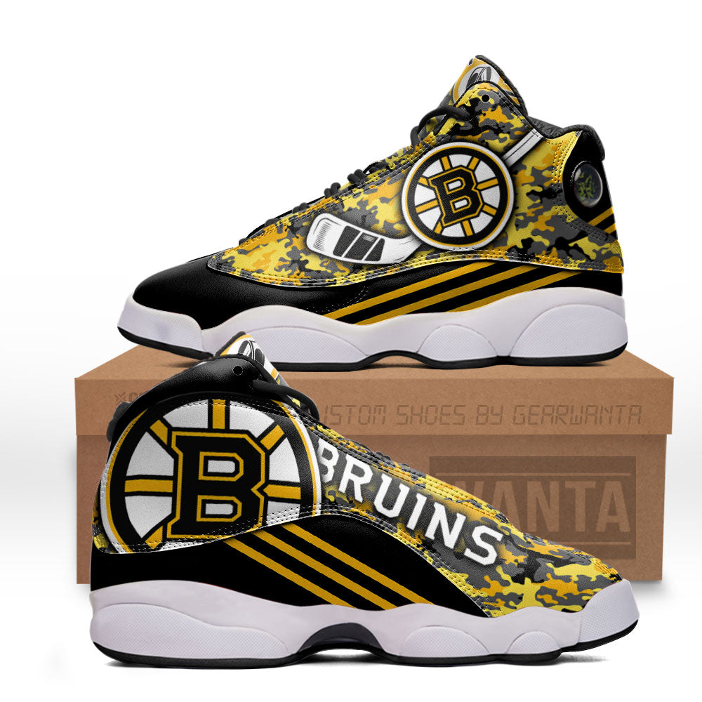 Boston Bruins J13 Sneakers Custom Shoes-Gear Wanta