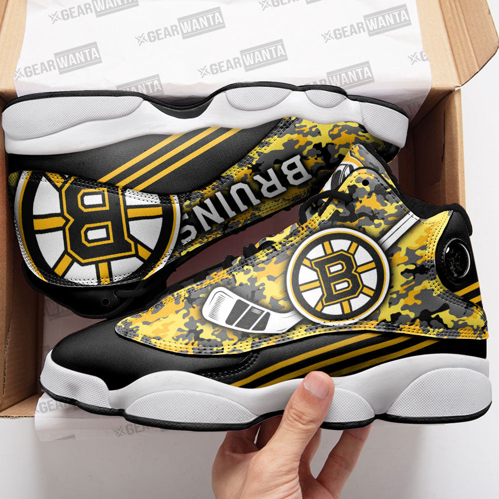 Boston Bruins J13 Sneakers Custom Shoes-Gear Wanta