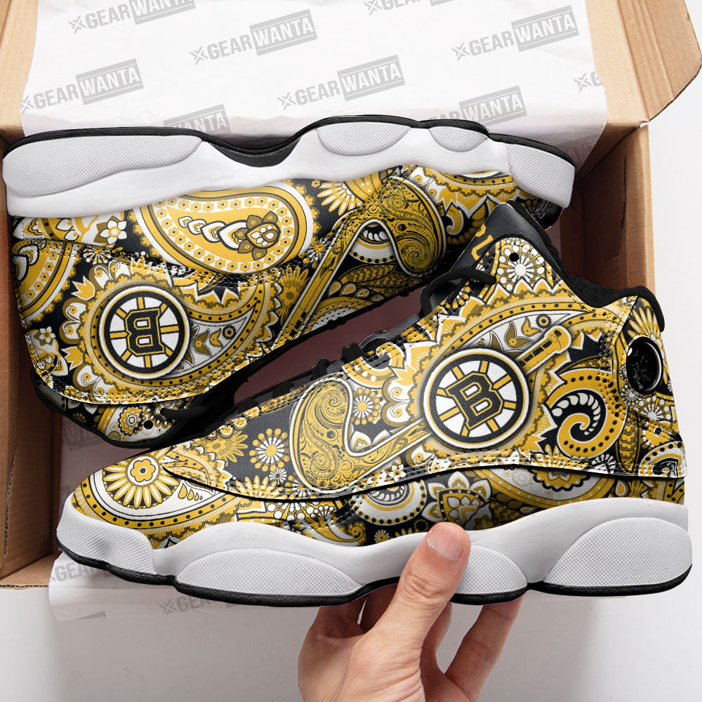 Boston Bruins J13 Sneakers Custom Shoes-Gear Wanta