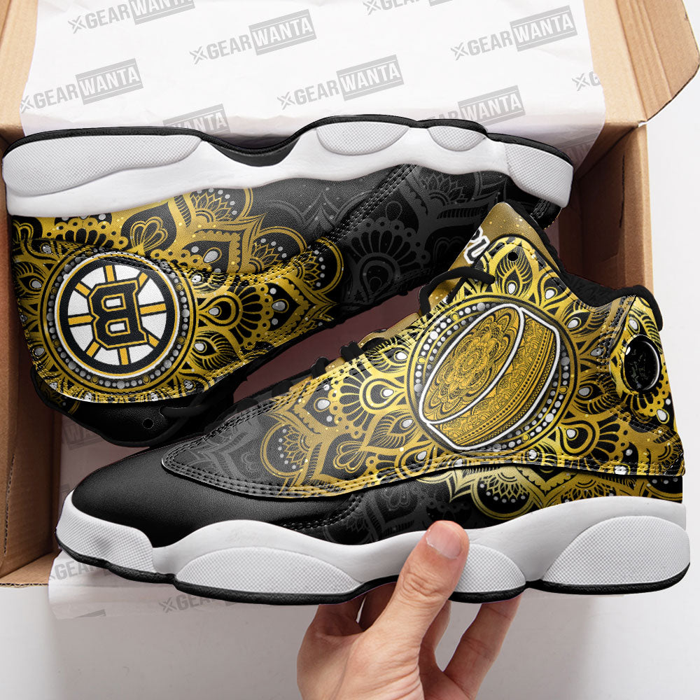 Boston Bruins J13 Sneakers Custom Shoes-Gear Wanta