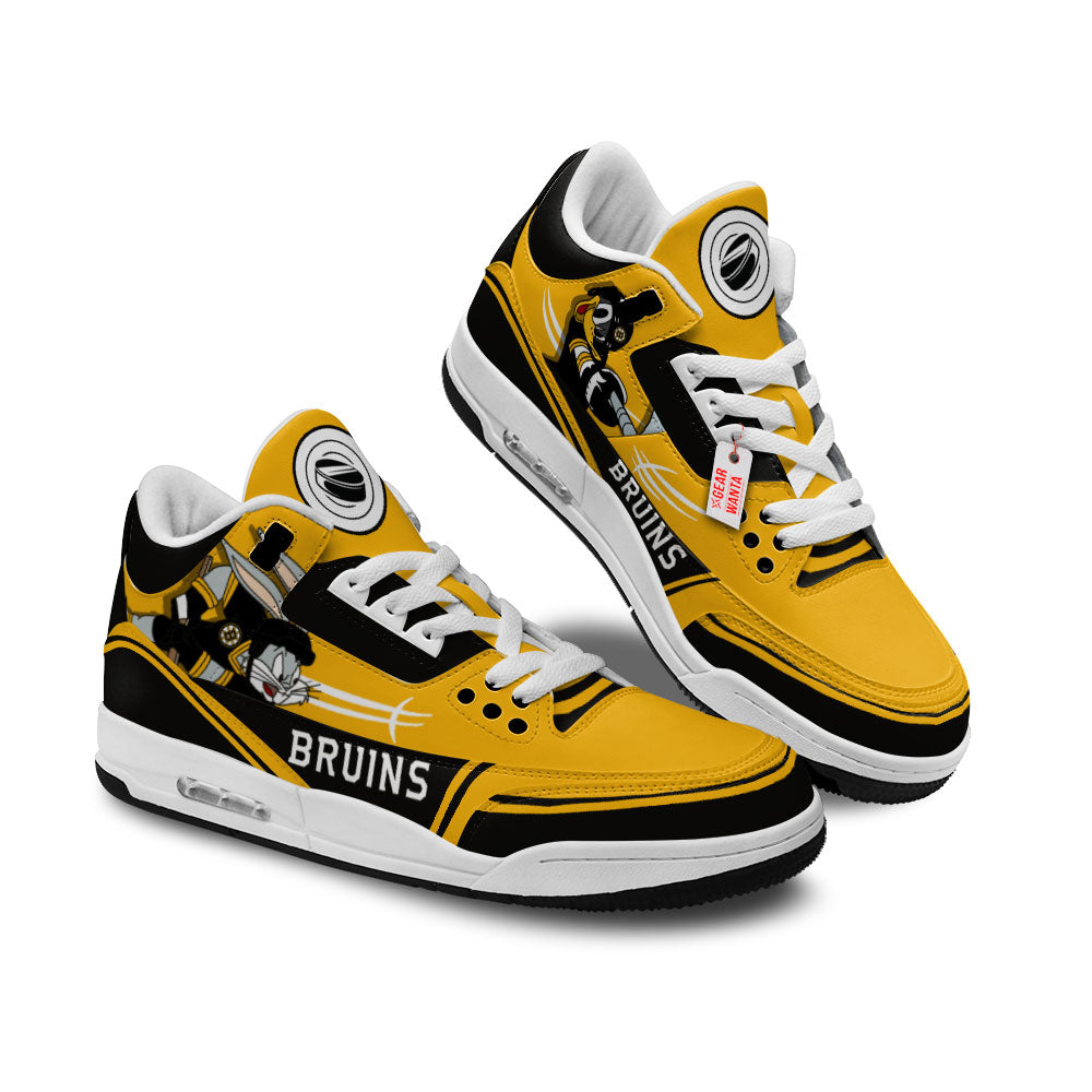 Boston Bruins J3 Sneakers Custom Shoes-Gear Wanta